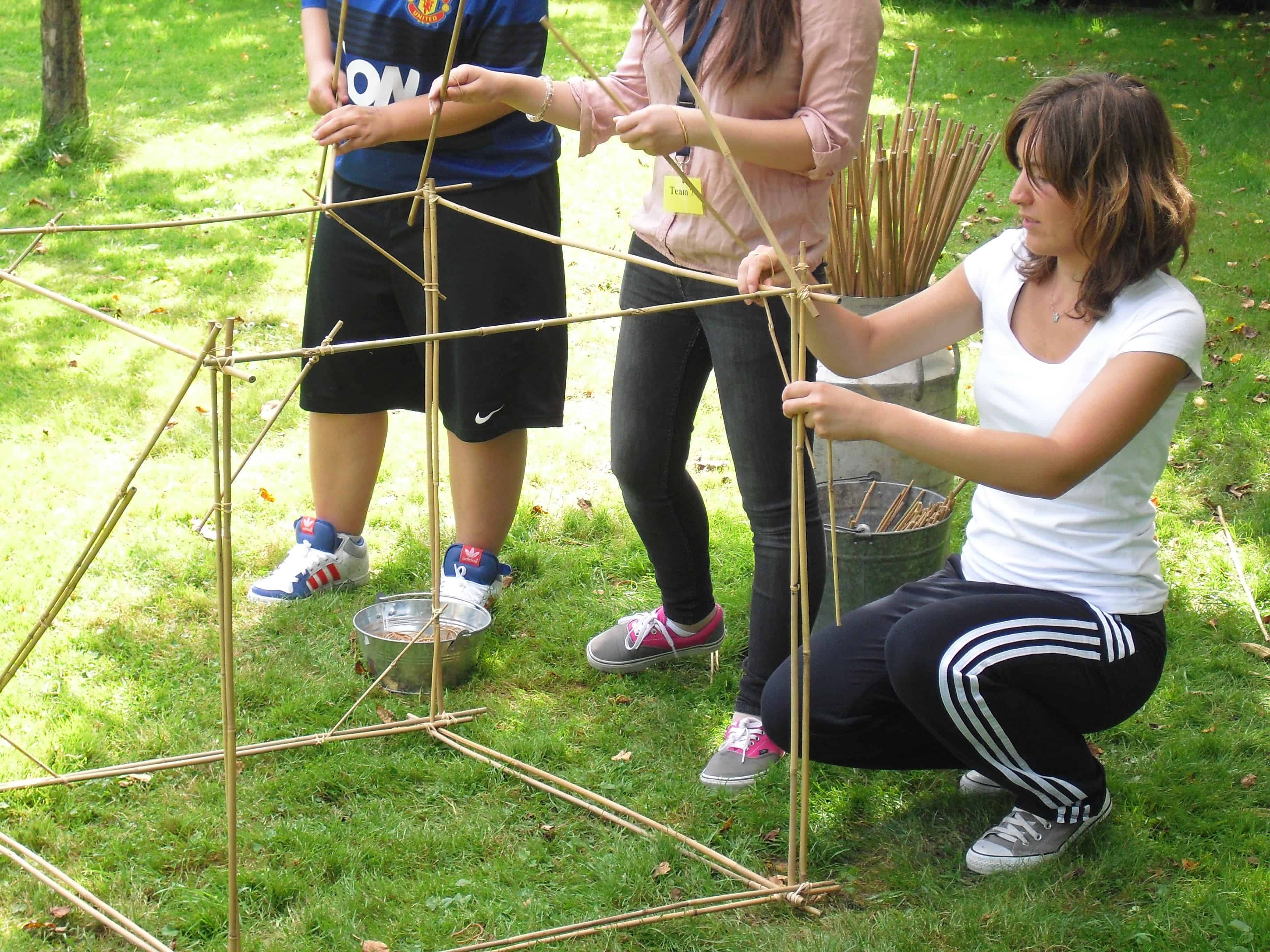 workshop bouwen met bamboe
