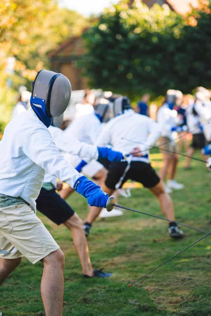Houd je tegenstander in de gaten tijdens onze workshop schermen