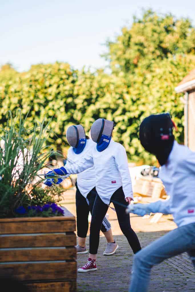 Workshop schermen als teambuilding activiteit