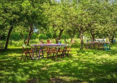 congreslocatie buiten boomgaard