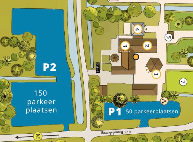 200 gratis parkeerplaatsen bij onze evenementenlocatie Buitenplaats Vlaardingen